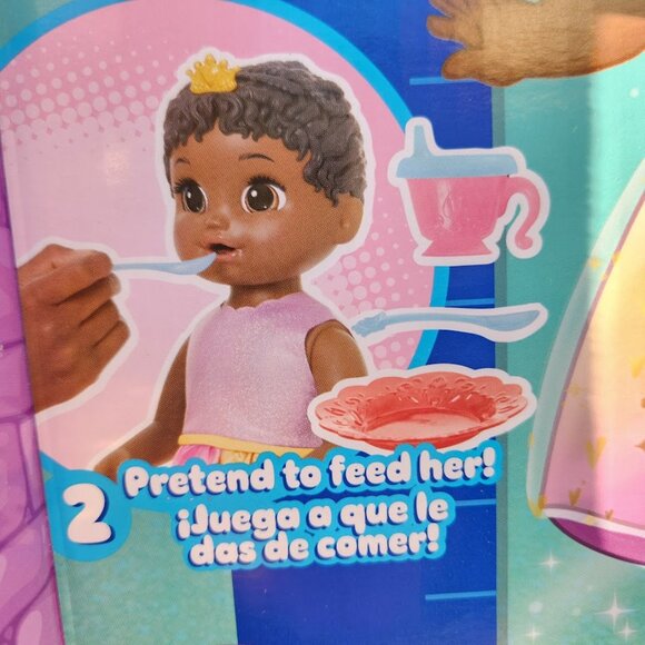 NEW Baby Alive Princess Ellie Grows Up Black Hair Doll 18" African American She - Picture 10 of 15